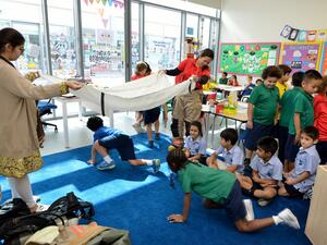 Fire-safety training at GEMS Metropole School