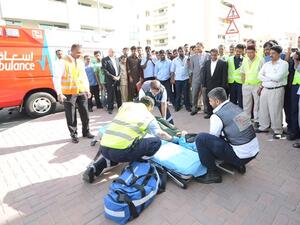 Fire drill at Al Bustan Centre and Residence