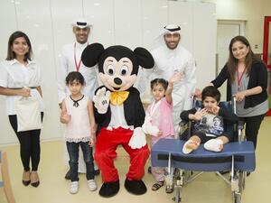 Gulf Bank staff volunteered their time to visit children in seven hospitals over the course of one week. 