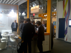 Globitel  booth at GSMA Mobile World Congress