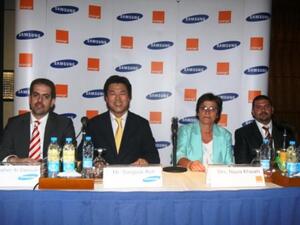 During Samsung and Orange Jordan press conference