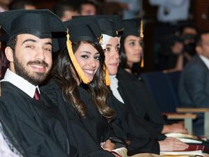 شهد الحفل تخرج 24 طالب دولي من ضمن هؤلاء الطلاب.