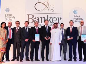 Gulf Capital team at the Banker Middle East Awards 