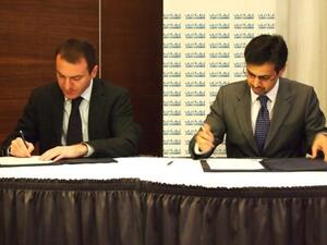 H.E. Hamad Buamim-DG-Dubai Chamber and H.E. Kakha Baindurashvili- President of Georgia Chamber