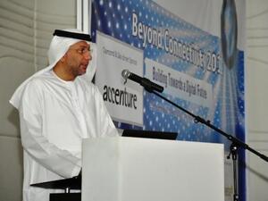 Mohamed Al Ghanim, TRA Director General, during his speech