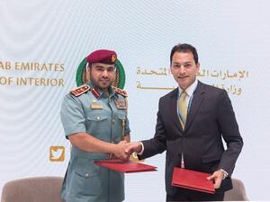 HE Brigadier Eng. Hussein Al Harthi, Director General of Electronic Services at the UAE Ministry of Interior; and Rami Kichli, Vice President, Software AG, Gulf & Levant