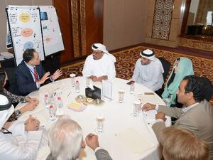 خلال الخلوة بحضور معالي الفريق ضاحي خلفان تميم والدكتور منصور العور.