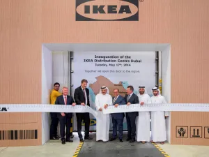 HE Khalifa Al Zaffin at the IKEA Distribution Center Inauguration