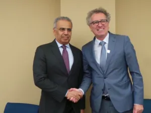 معالي عبيد حميد الطاير و بيير غرامينيا