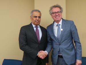 معالي عبيد حميد الطاير و بيير غرامينيا