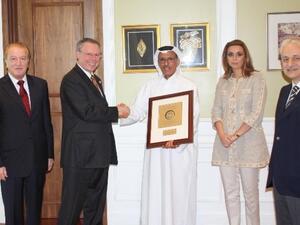 AUS officials with Khalaf Al Habtoor, Chairman of Al Habtoor Group of Companies