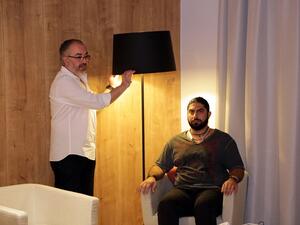 خلال ورشة الإضاءة المسرحية 