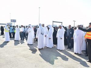 تم محاكاة وقوع حادث حريق متوسط في منطقة المنصة الكبرى في مركز ابوظبي الوطني للمعارض، والتي تم خلالها إخلاء جميع الموظفين والزوار المتواجدين في المنصة لأماكن الإخلاء المخصصة.