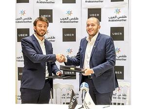 محمد الشاكر، المؤسس والمدير التنفيذي لشركة طقس العرب وأنتوني خوري، المدير العام لشركة أوبر في الشرق الأوسط