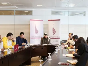 الدكتور علي أحمد الكبيسي، المدير العام للمنظمة العالمية للنهوض باللغة العربية وعضو مجلس الأمناء يقدم ملخصا حول المنتدى واهدافه