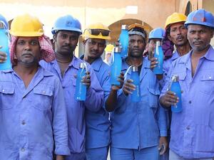 The move, which is part of the company's ‘Beat the Heat’ initiative, resulted in the distribution of more than 1,000 water bottles to laborers across the UAE.