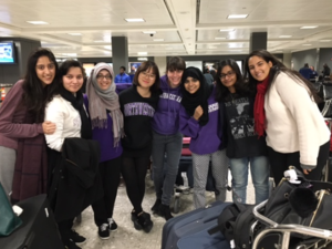 مجموعة من طلاب جامعة نورثويسترن في قطر