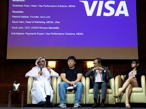Rashid Alabbar, Founder of SIVVI.com, David Ham, MENA Head of Marketing, Uber,  Sunil John, CEO, ASDA’A Burson-Marsteller, Kriti Makker, Visa performance Solutions