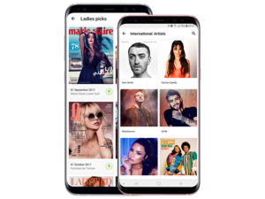 Samsung CUE gives customers access to an unprecedented offering of personalized entertainment including Music, Magazines and Ringtones.