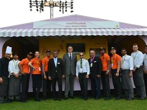 Mark Timbrell GM Oryx Rotana with Oryx Team at QIFF