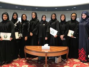 Mashreq Emirati employees during the grauduation