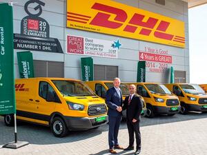 يأتي التعاون بين الشركتين الرائدتين للمرة الأولى والذي أثمر عن ضم مركبات فورد ترانزيت لأسطول شركة دي إتش إل في الإمارات.