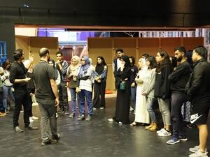 ستُعرَض أعمال الطلاب امام الجمهور يوم الأحد الموافق 11 فبراير في تمام الساعة السادسة مساءً في مبنى الجامعة