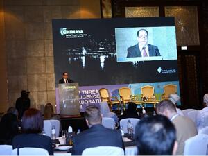 Nasser Sarris, General Manager of UAE Banks Federation, speaking at the forum. 