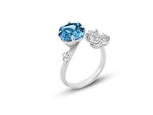 Nouf Blue Topaz بالماس الأزرق من مجوهرات الليالي