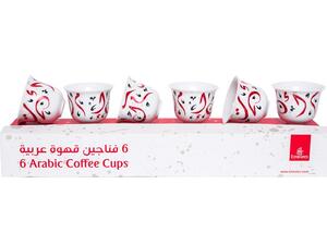 تتألف المجموعة من ستة فناجين من الصلصال كتب عليها كلمة "الإمارات" بالخط الديواني القديم.