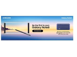 The Galaxy Note 8's screen is the largest ever screen on a Note device. 