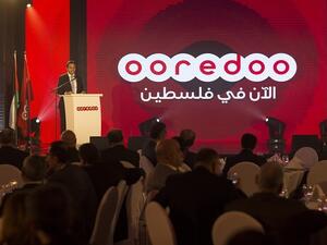Ooredoo Palestine CEO Speaking at the event