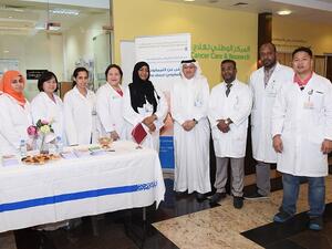 فريق رعاية مرضى الليمفوديما بالمركز الوطني لعلاج وأبحاث السرطان.