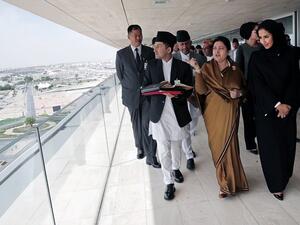 رافقت السيدة مشاعل حسن النعيمي، رئيس تنمية المجتمع في مؤسسة قطر، فخامة الرئيسة بيديا ديفي بهانداري، خلال زيارتها إلى المؤسسة.