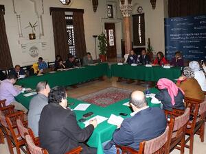 لقاء المائدة المستديرة للإعلاميين بالجامعة الأمريكية بالقاهرة