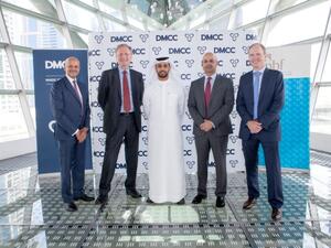 Senior officials from National Bank of Fujairah and DMCC at Almas Tower