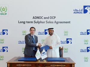 Under the agreement, ADNOC, one of the world’s largest exporters of sulphur, will steadily supply OCP, the largest worldwide sulphur importer, until 2025.
