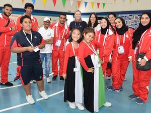 Student delegates at GEMS World Academy, Abu Dhabi. 