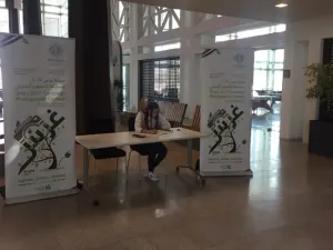 طلاب يشاركون في ورشة عمل بالمخيم المهني الشتوي الأخير
