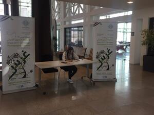 طلاب يشاركون في ورشة عمل بالمخيم المهني الشتوي الأخير