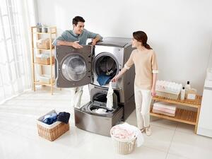 One such innovative solution from LG is the TWINWashTM washing machine which enables home owners to do double the load of laundry in half the time.