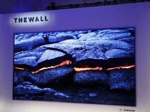 Samsung’s “The Wall,” a 146-inch modular TV with MicroLED technology delivers incredible definition, without restrictions to size, resolution or form. 