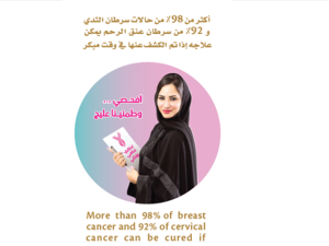 The campaign aims to raise awareness, educate and provide information on the importance of early detection of breast and cervical cancers. 