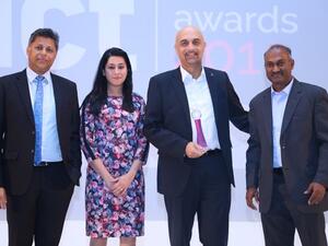 The eHosting DataFort team with the ICT Achievement award