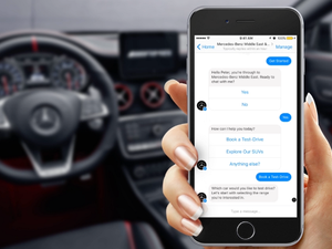 The first automotive brand in the world to adopt Facebook Messenger Chatbot technology 