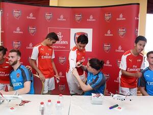 حظي الطلبة بفرصة لقاء حصري مع لاعبي النادي وحصلوا على بعض النصائح حول الخطوات الأساسية التي تساعد على الاحتراف.