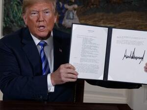 Trump announced the US will pull out of the landmark nuclear accord with Iran. (Courtesy of AP/ KhT)