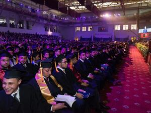 جانب من حفل التخريج.