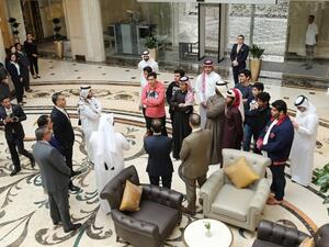 جانب من زيارة طلاب المخيم المهني الشتوي 2018 لأحد الفنادق للتعرف على مجال الفندقة والضيافة.