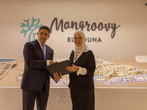 Carlos Khneisser, vice president, development, Hilton MENA&T , Mona El Sewedy, Chairman, Mangroovy For Real Estate & Tourism Investment